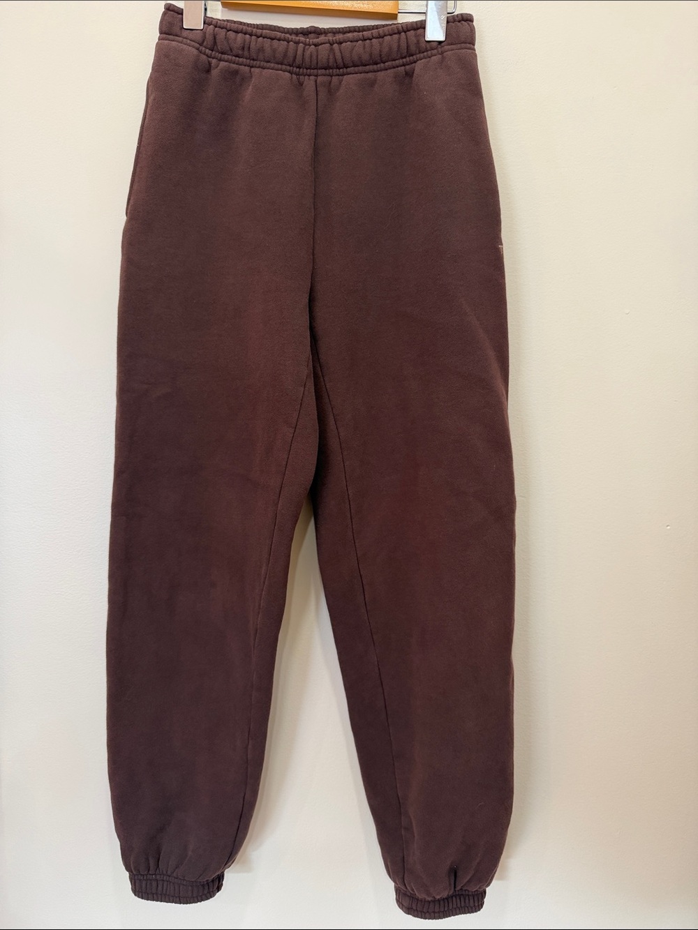 TNA Cozy Fleece Sweatfleece Women's Brown Fleece Joggers 2XS